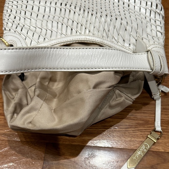 Cole Haan White Genevieve weaved leather Bag - Picture 7 of 12